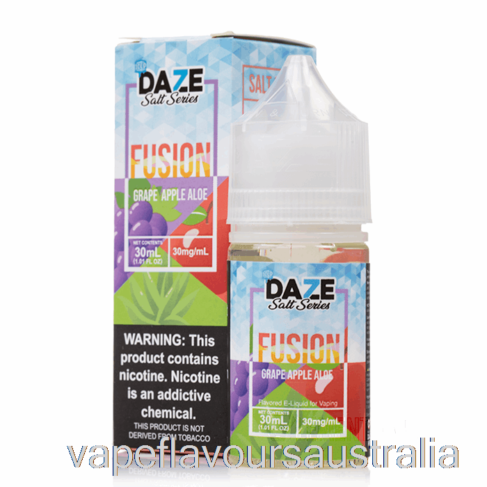 Vape Flavours Australia ICED Grape Apple Aloe - 7 Daze Fusion Salt - 30mL 50mg
